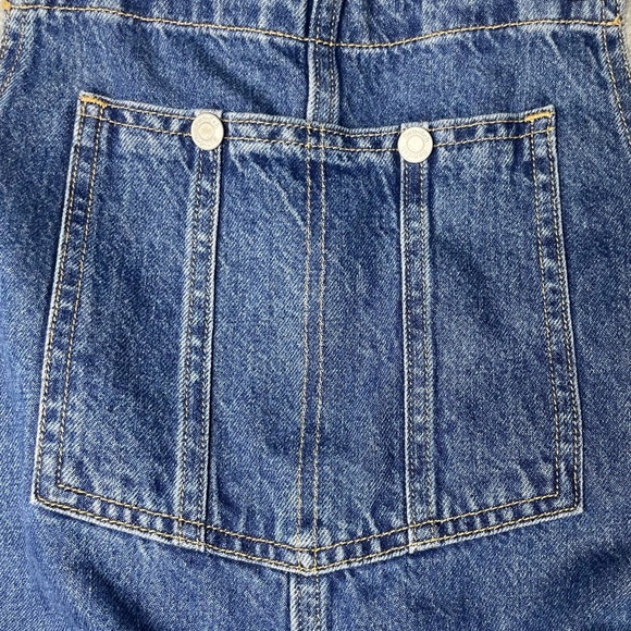 Aritzia Blue Denim Women's Overalls - Picture 10 of 16
